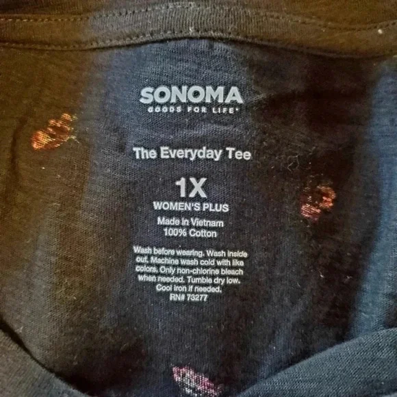 SONOMA | Everyday Crewneck Long Sleeve Top sz 1X - Picture 6 of 6
